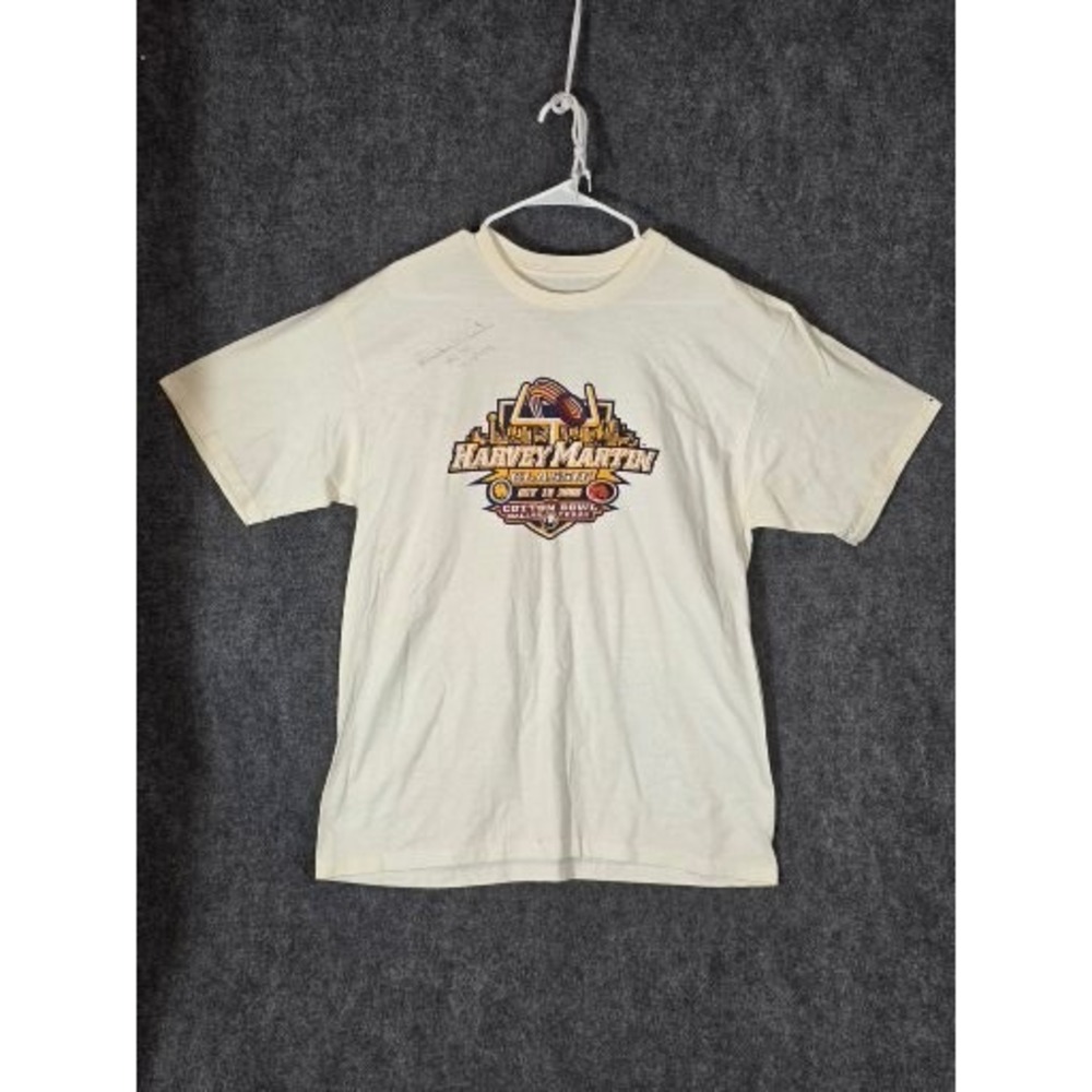 Nike Harvey Martin Classic Cotton Bowl 2008 Event TShirt Men Sz L White Football